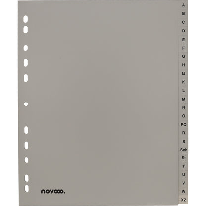 NOVOOO Register PP A4+ 40961 grau A-Z 24-teilig
