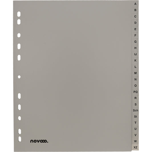 NOVOOO Register PP A4+ 40961 grau A-Z 24-teilig