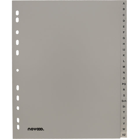 NOVOOO Register PP A4+ 40961 grau A-Z 24-teilig