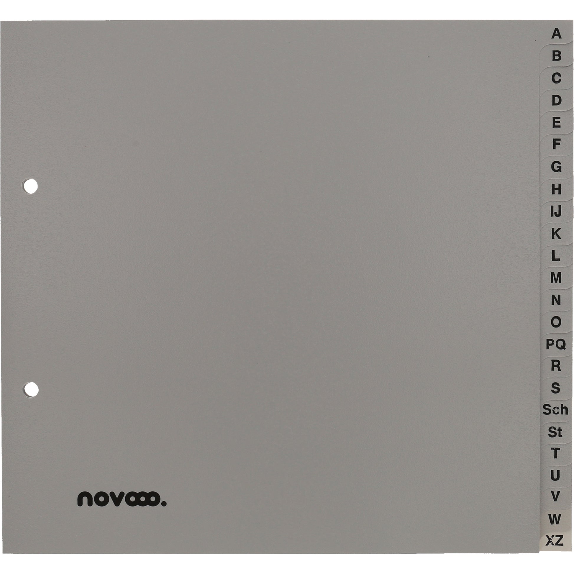 NOVOOO Register PP 3/4 Höhe 40964 grau A-Z 24-teilig