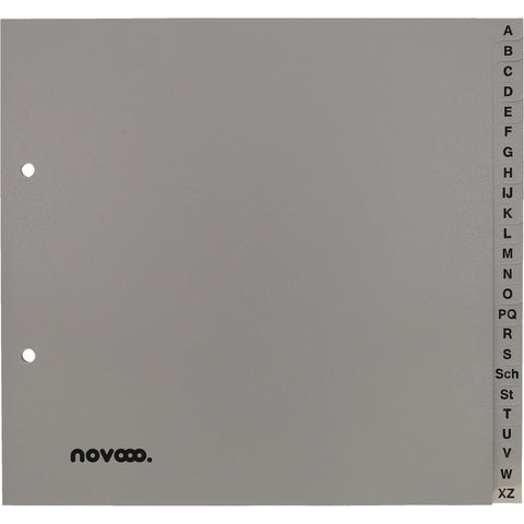 NOVOOO Register PP 3/4 Höhe 40964 grau A-Z 24-teilig