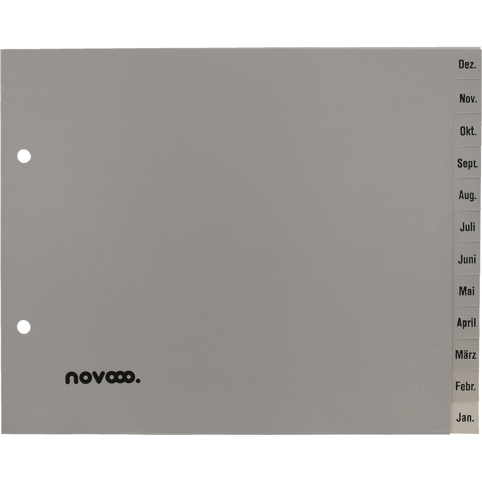 NOVOOO Register PP 1/2 Höhe 40972 grau Dez-Jan DE