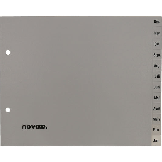NOVOOO Register PP 1/2 Höhe 40972 grau Dez-Jan DE