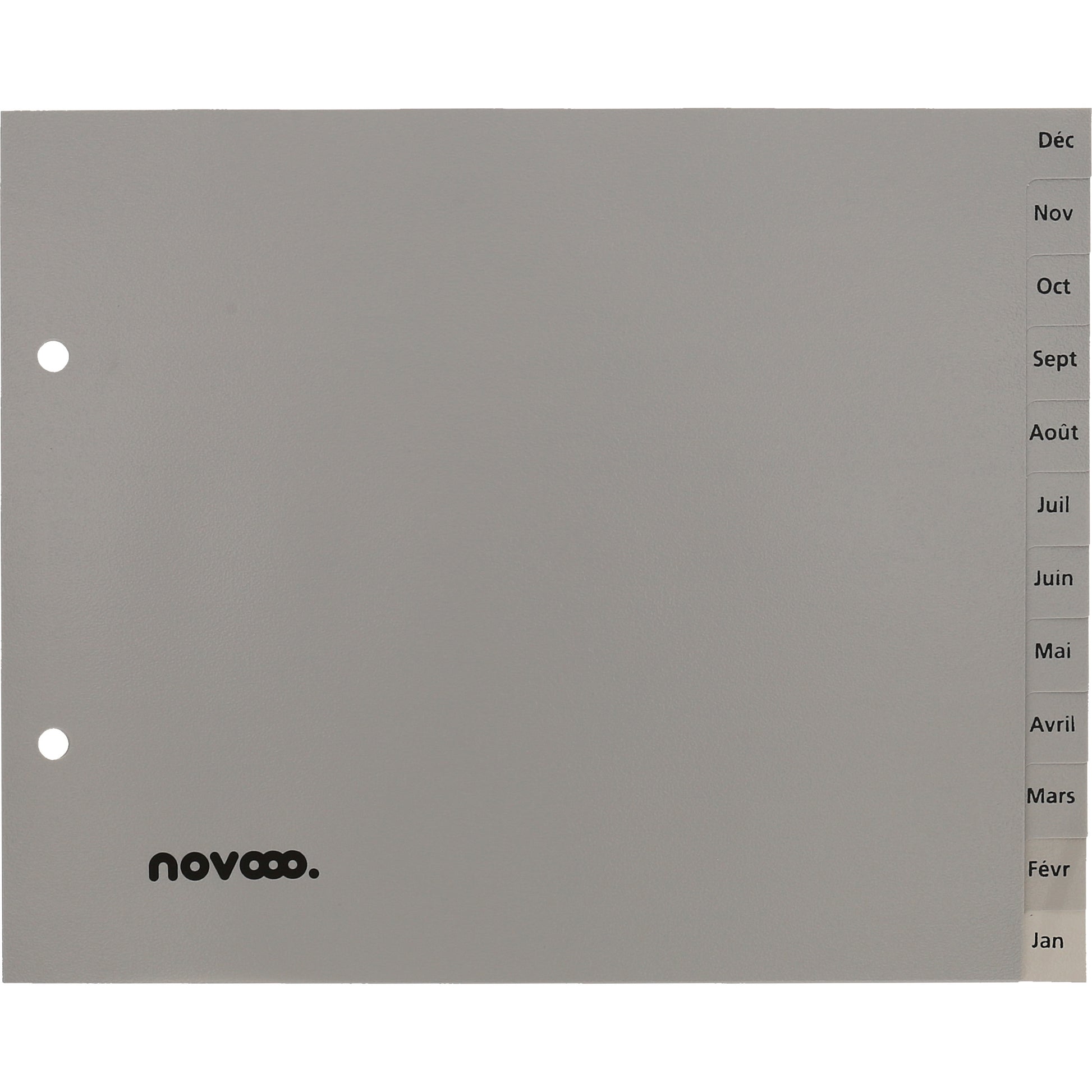 NOVOOO Register PP 1/2 Höhe 40975 grau Déc-Jan FR