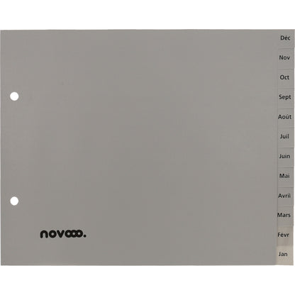 NOVOOO Register PP 1/2 Höhe 40975 grau Déc-Jan FR