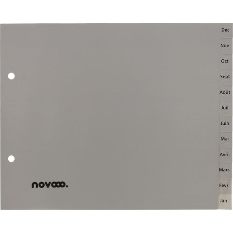 NOVOOO Register PP 1/2 Höhe 40975 grau Déc-Jan FR