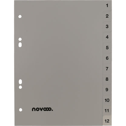 NOVOOO Register PP A5 40977 grau 1-12