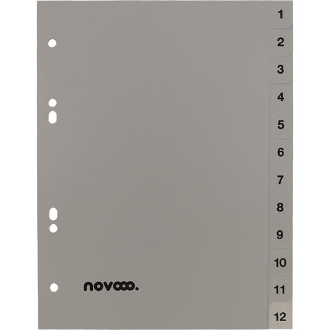 NOVOOO Register PP A5 40977 grau 1-12