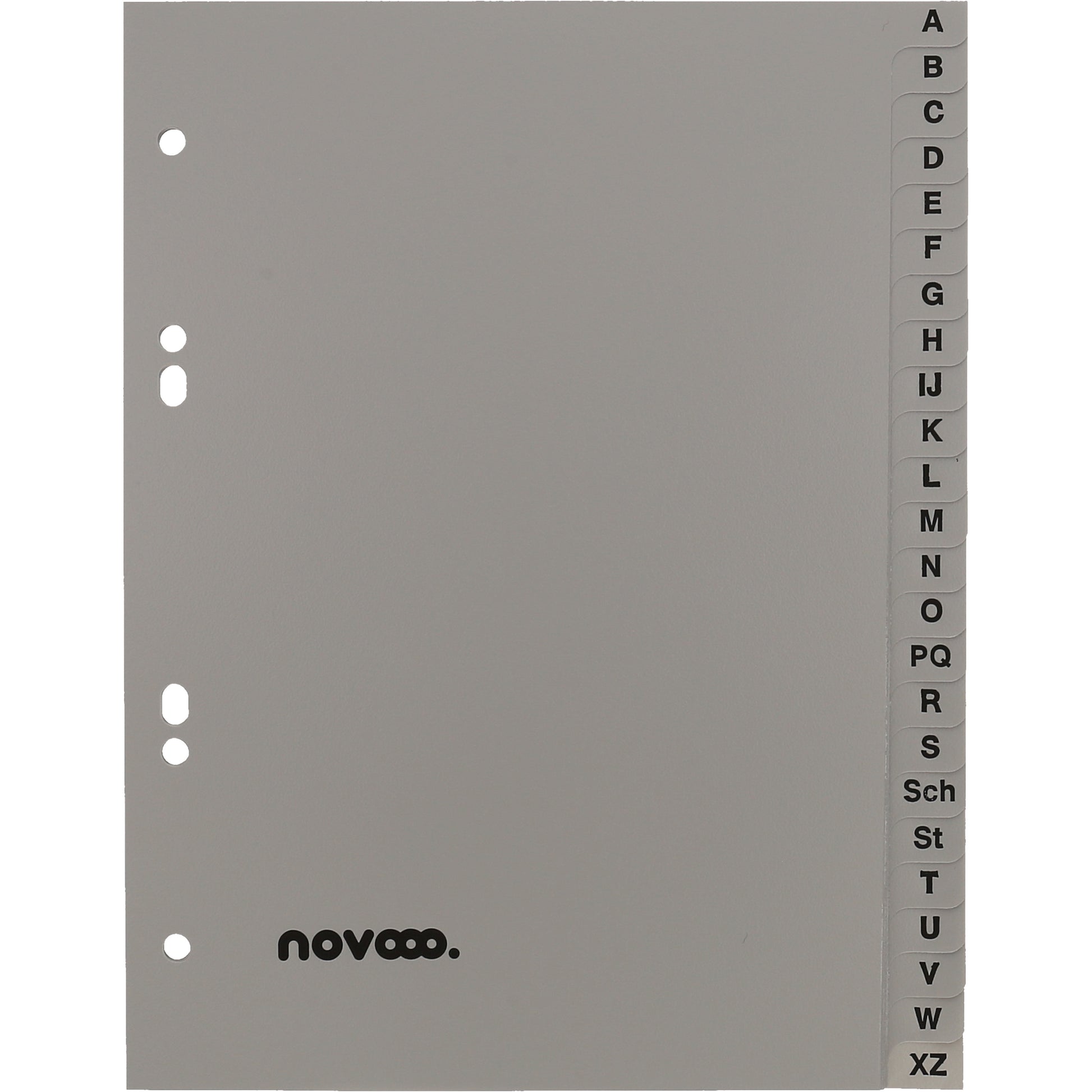 NOVOOO Register PP A5 40978 grau A-Z 24-teilig