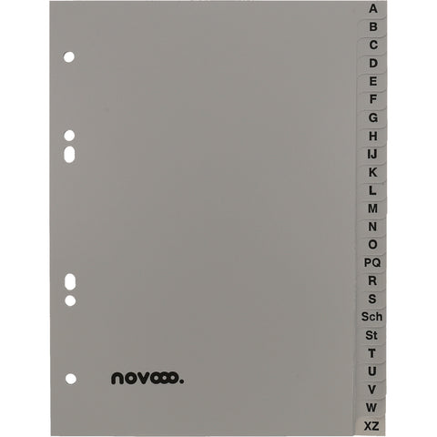 NOVOOO Register PP A5 40978 grau A-Z 24-teilig