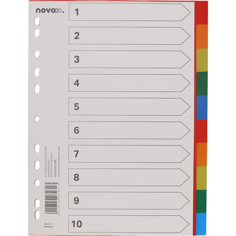 NOVOOO Register PP A4 40982 multicolor 10-teilig