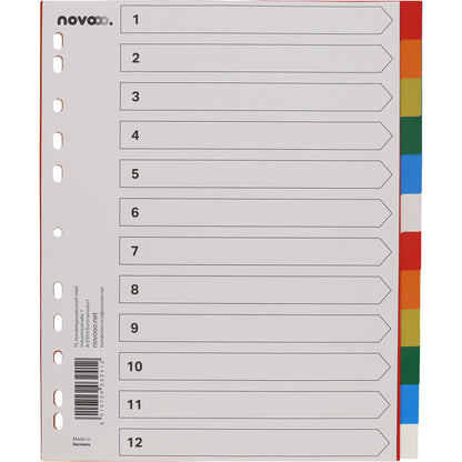 NOVOOO Register PP A4+ 40991 multicolor 12-teilig