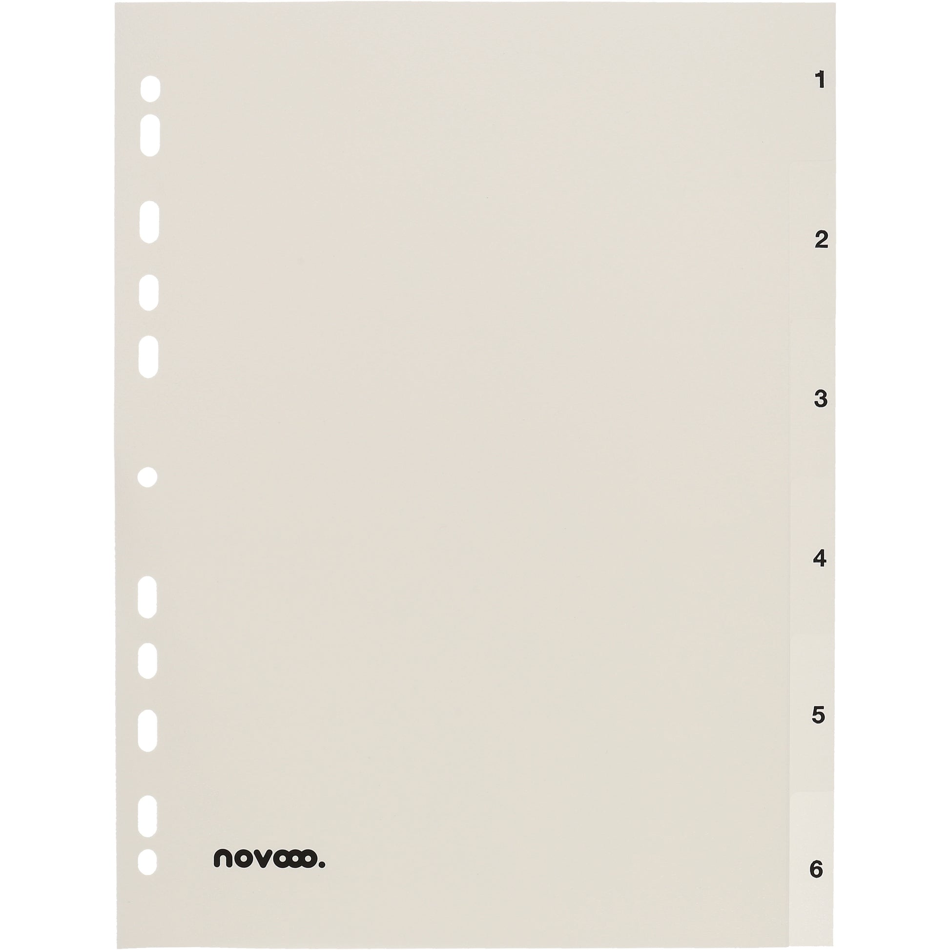 NOVOOO Register PP A4 40996 weiss 1-6