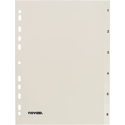 NOVOOO Register PP A4 40996 weiss 1-6