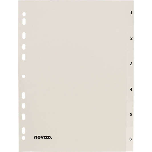 NOVOOO Register PP A4 40996 weiss 1-6