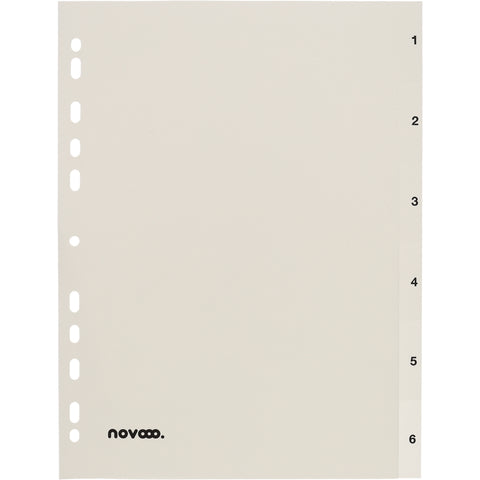 NOVOOO Register PP A4 40996 weiss 1-6