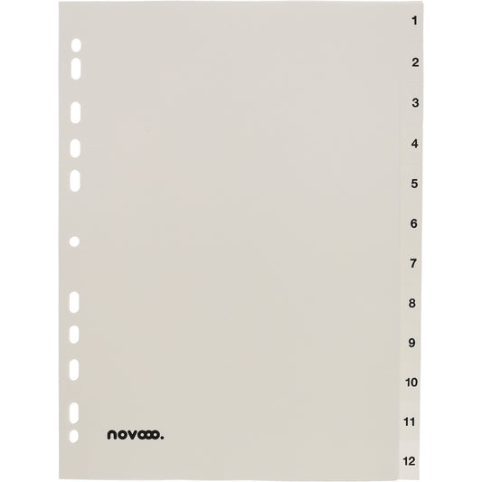 NOVOOO Register PP A4 40998 weiss 1-12