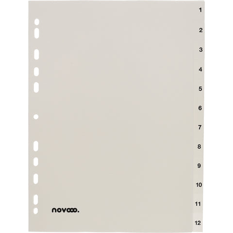 NOVOOO Register PP A4 40998 weiss 1-12