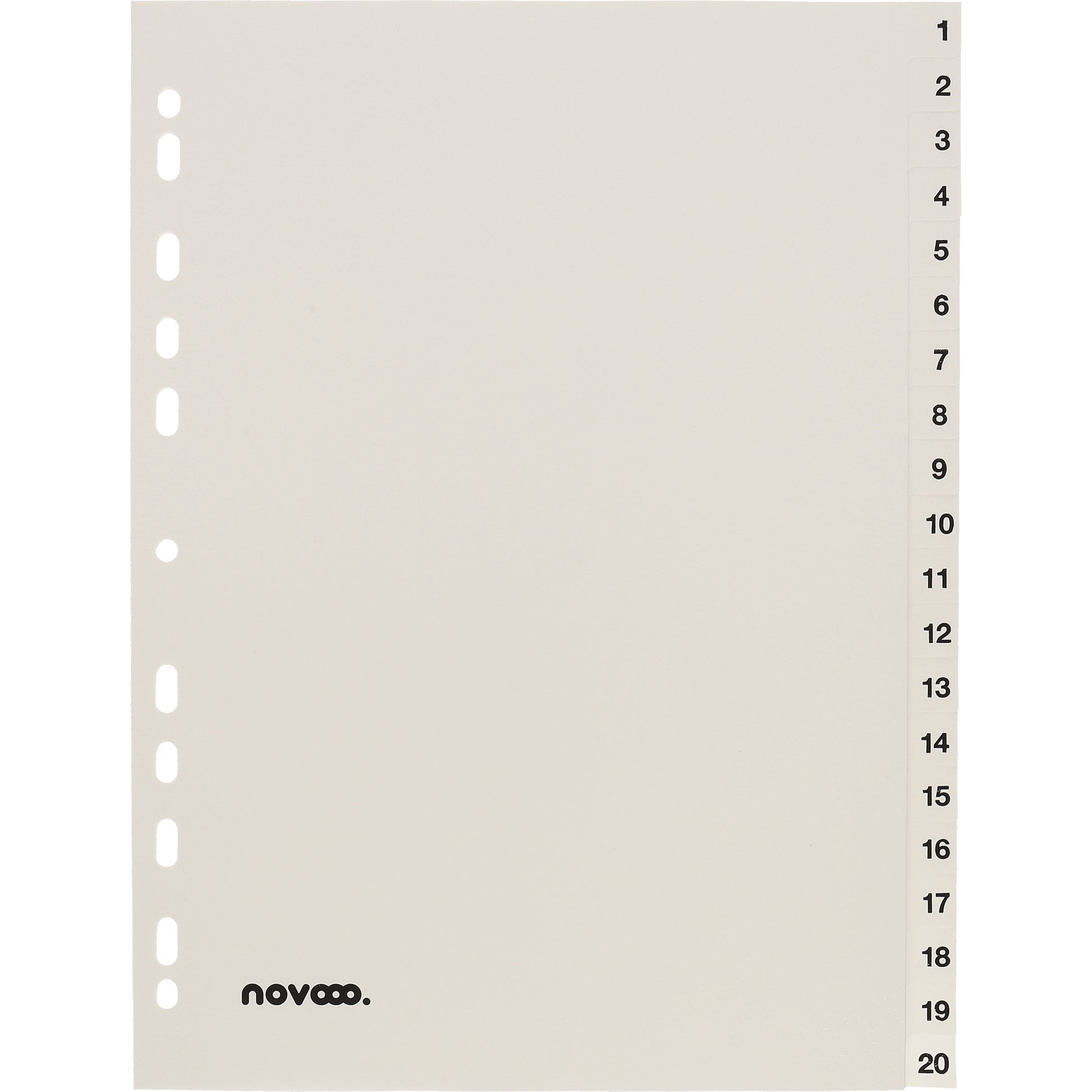 NOVOOO Register PP A4 40999 weiss 1-20