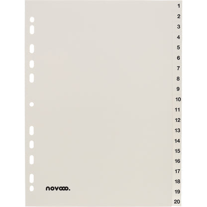 NOVOOO Register PP A4 40999 weiss 1-20