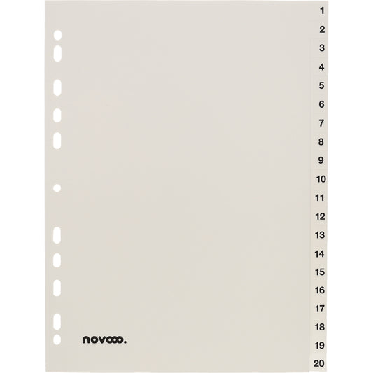 NOVOOO Register PP A4 40999 weiss 1-20