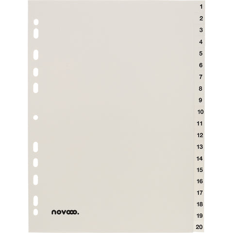 NOVOOO Register PP A4 40999 weiss 1-20