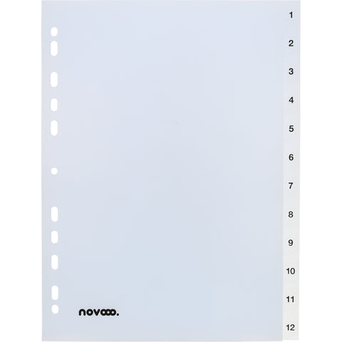 NOVOOO Register PP A4 41005 transparent 1-12