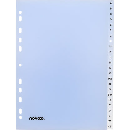 NOVOOO Register PP A4 41007 transparent A-Z 24-teilig