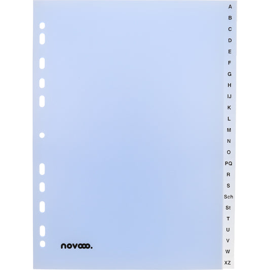 NOVOOO Register PP A4 41007 transparent A-Z 24-teilig