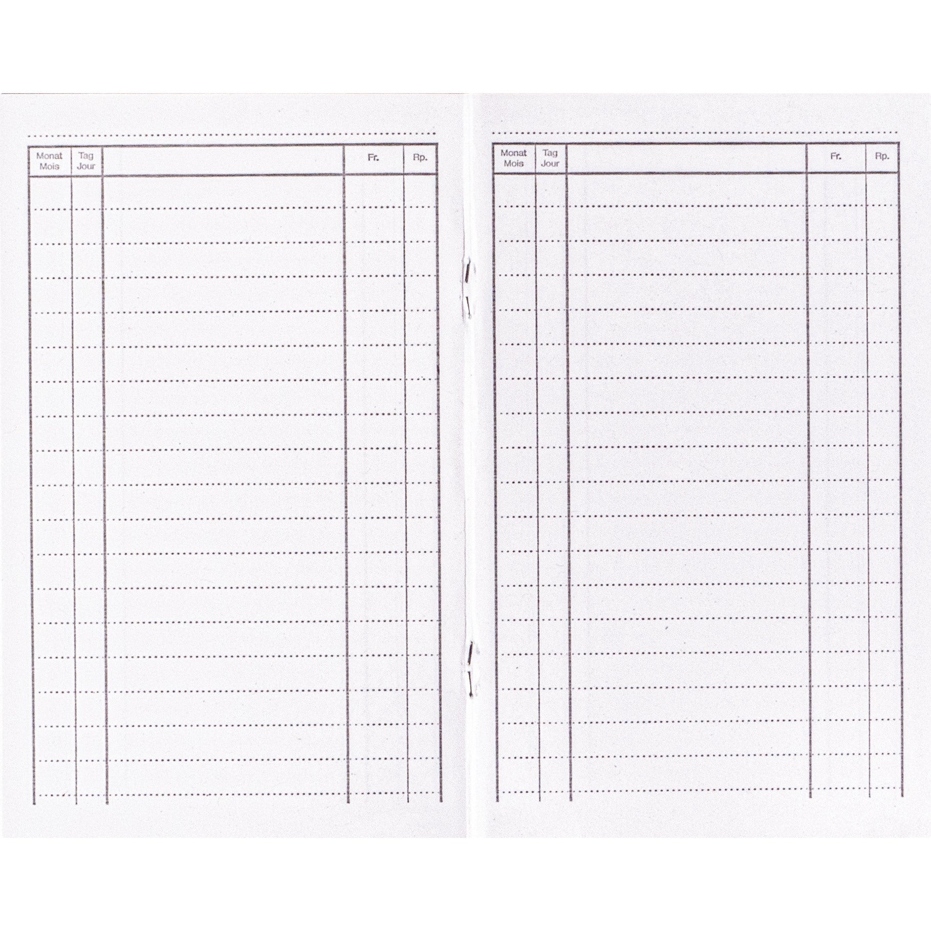 NOVOOO Heft E6 729767 Fr/Rp/Monate/Tage-Spalten 90g