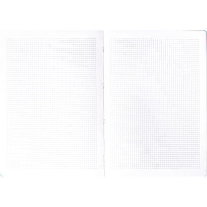 NOVOOO Pressspanheft grün A4 729792 4mm kariert, 80g,Rand 48 Blatt