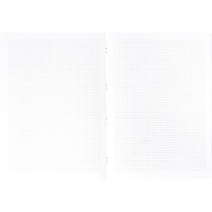 NOVOOO Pressspanheft rot A4 729793 5mm kariert, 80g,Rand 48 Blatt