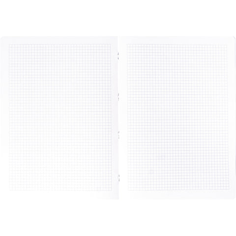 NOVOOO Pressspanheft rot A4 729793 5mm kariert, 80g,Rand 48 Blatt