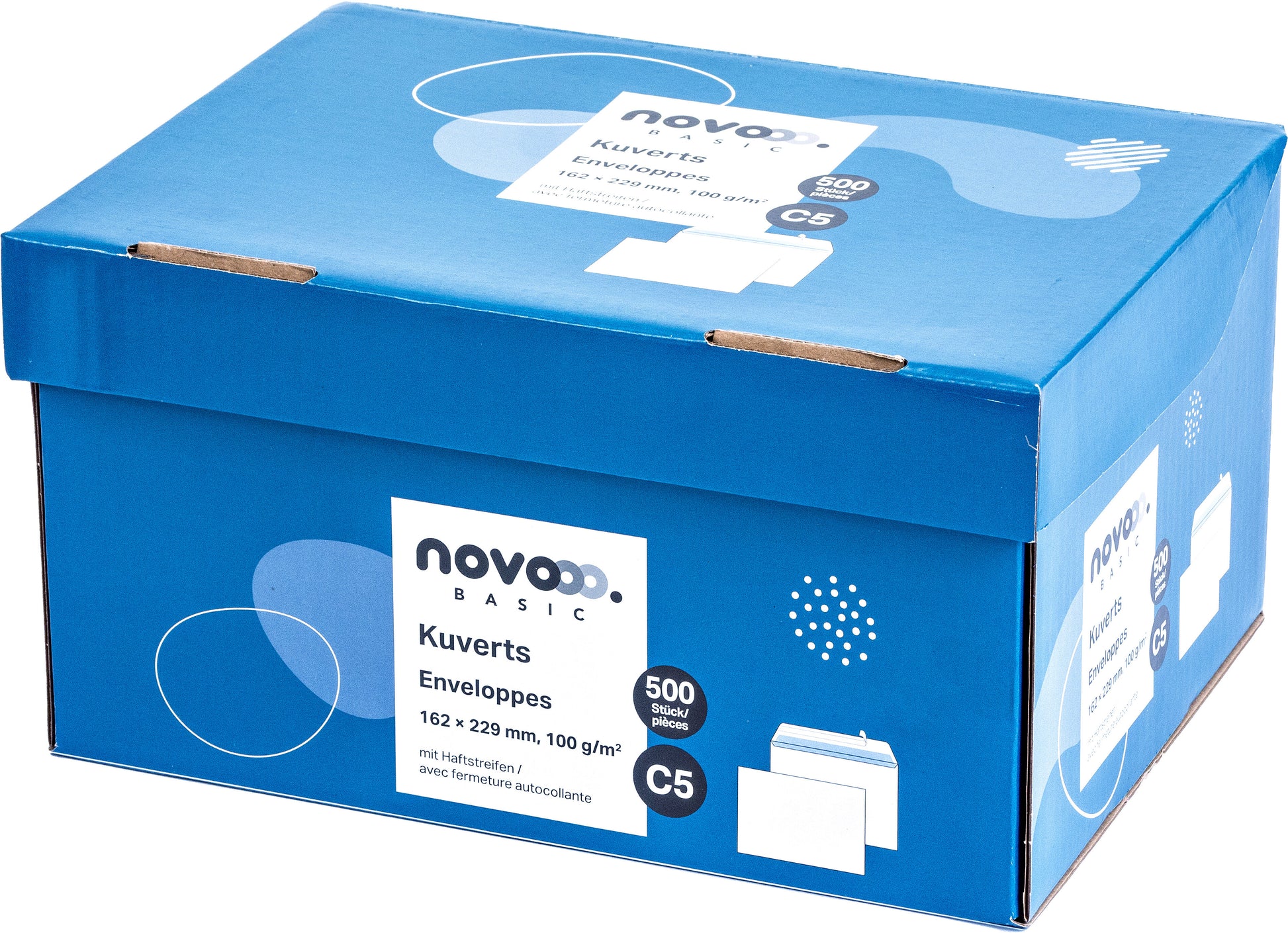 NOVOOO Couvert o/Fenster C5 731518 100g, weiss 500 Stück