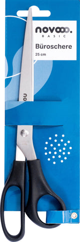 NOVOOO Büroschere 25cm E-131111 MTH für Rechtshänder, schwarz