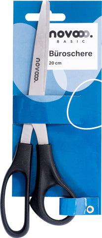 NOVOOO Büroschere 20.4cm E-131181 MTH für Rechtshänder, schwarz