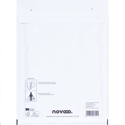 NOVOOO Luftpolstertasche Gr.4 E-1712139 weiss, 200x275mm 100 Stück