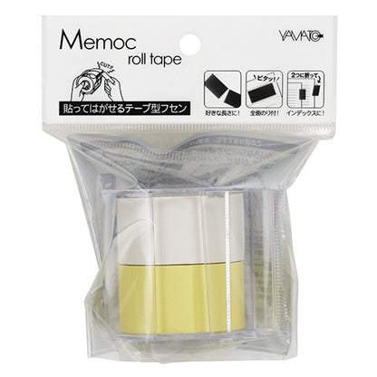 NT Memoc Roll Tape R-25CH-WY white/yellow 25mmx10m