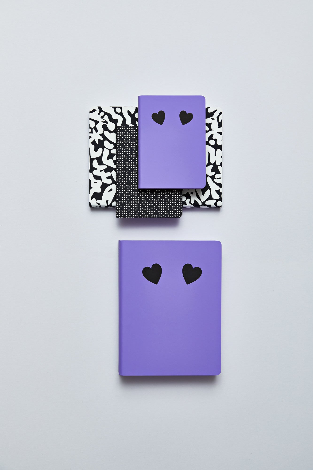 NUUNA Notizbuch Graphic L 55751 GIVE ME YOUR HEART 256 Seiten