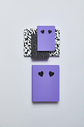 NUUNA Notizbuch Graphic L 55751 GIVE ME YOUR HEART 256 Seiten