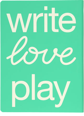 NUUNA Notizbuch Graphic L 56383 WRITE LOVE PLAY 256 Seiten