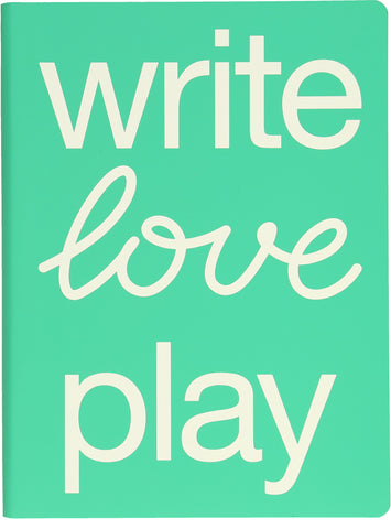 NUUNA Notizbuch Graphic L 56383 WRITE LOVE PLAY 256 Seiten