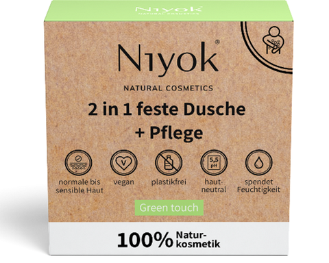 NIYOK Shower & Care solid Green Touch