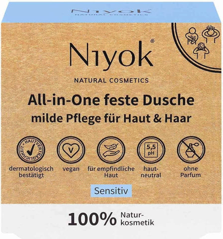 NIYOK Feste Dusche All-in-One Sensitiv