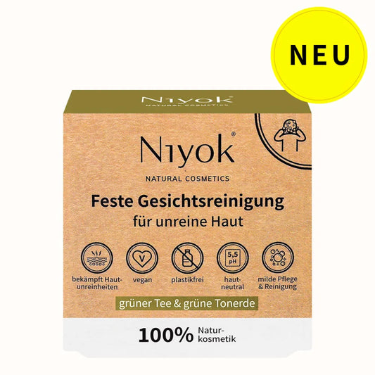 NIYOK Feste Gesichtsreinigung Grüner Tee