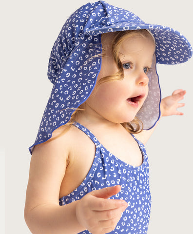 Swim Essentials | UV Sonnenhut | 2-4 Jahre | Blue Leopard