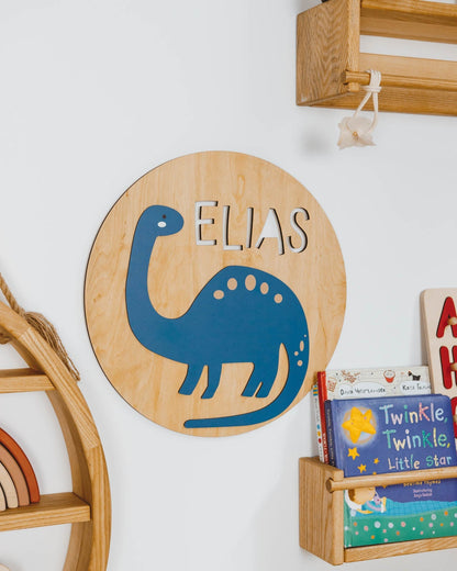 boy dinosaur name sign 