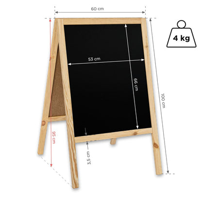 Holz Kundenstopper "ColorFrame" 100x60cm, Indoor