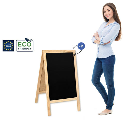 Holz Kundenstopper "ColorFrame" 90x51cm, Indoor