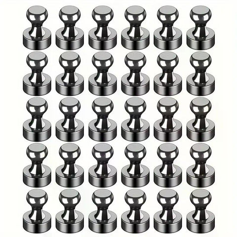 30 Stück Neodym-Kegelmagnete, stark haftende Powermagnete, Schwarz
